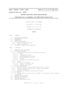 UFGS 33 51 13.00 30 Natural-Gas Metering