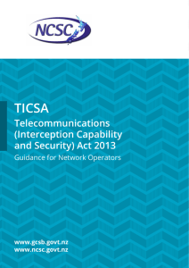 Guidance for Network Operators