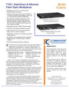 T1/E1, Data/Voice & Ethernet Fiber Optic