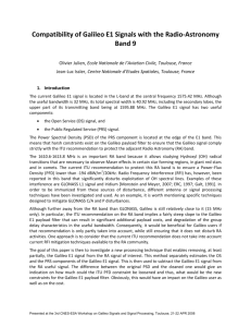 Compatibility of Galileo E1 Signals with the Radio