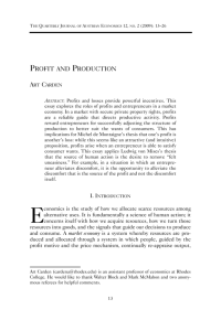Profit and Production - Ludwig von Mises Institute