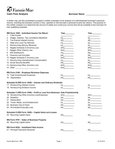 Cash Flow Analysis