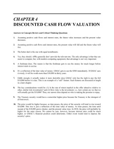 CHAPTER 4 DISCOUNTED CASH FLOW VALUATION