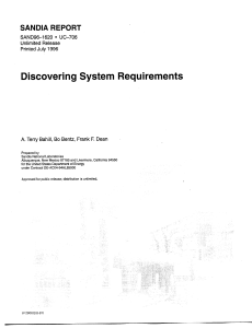 Discovering System Requirements