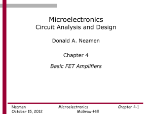 Basic MOSFETs Amplifiers