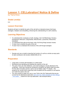 Lesson 1: CELLebration! Notice & Define