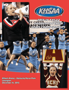 2013-2014 KHSAA Competitive Cheer Official Program (PDF version)