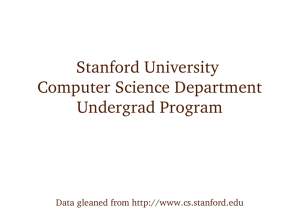 Stanford University Computer Science Department Undergrad