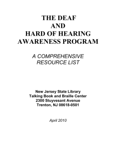 the deaf and hard of hearing awareness program