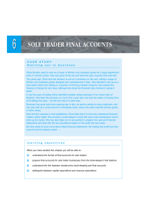 6 sole trader final accounts