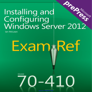 Exam Ref 70-410: Installing and Configuring Windows