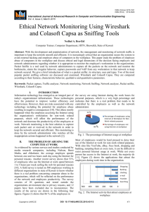 Ethical Network Monitoring Using Wireshark and Colasoft Capsa as