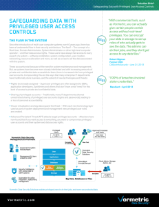 Safeguarding Data with Privileged User Access Controls