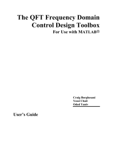 The QFT Frequency Domain Control Design Toolbox