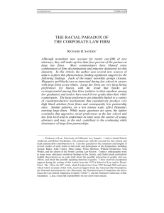 The Racial Paradox of the Corporate Law Firm