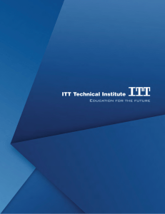 Catalog - ITT Technical Institute