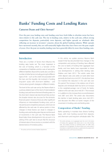 Banks' Funding Costs and Lending Rates