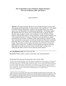 The Transactions Costs of Primary Market Issuance