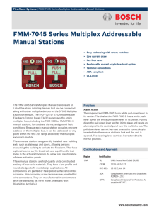 FMM‑7045 Series Multiplex Addressable Manual