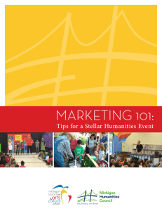 marketing 101 - Michigan Humanities Council