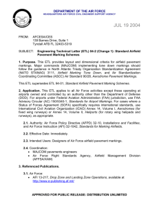 ETL 04-2 Standard Airfield Pavement Marking Schemes , with