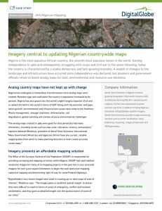 Imagery central to updating Nigerian countrywide maps