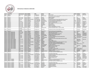 Villa Duchesne Textbook List 2014-2015