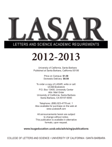 lasar - Division of Undergraduate Education