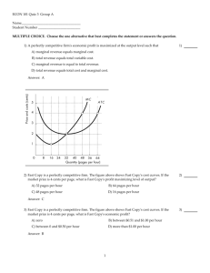 ECON 101 Quiz 3 Group A