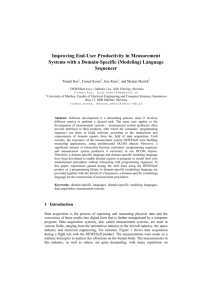 Improving End-User Productivity in Measurement Systems with a