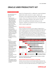 Oracle User Productivity Kit