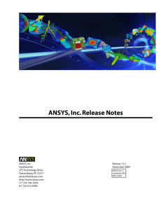 ANSYS, Inc. Release Notes