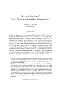 Plato's Phaedrus and Apuleius' Metamorphoses