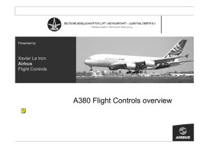 A380 Flight Controls overview