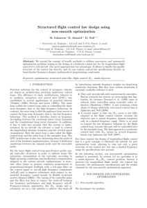 Structured flight control law design