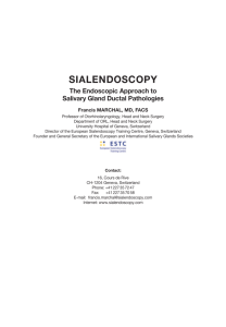 Sialendoscopy Brochure - European Sialendoscopy Training Center