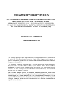UBS (LUX) KEY SELECTION SICAV