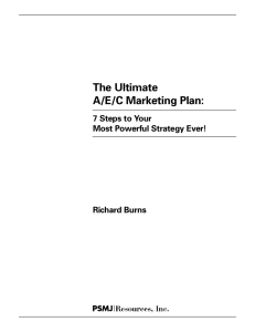 The Ultimate A/E/C Marketing Plan