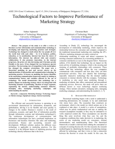 Technological Factors to Improve Performance of Marketing Strategy