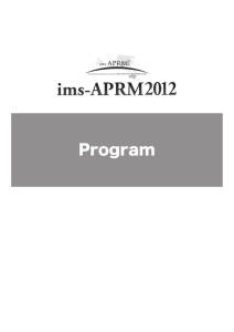 ims-APRM2012 - Japan Statistical Society