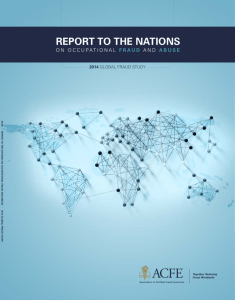 Report to the Nations on Occupational Fraud and Abuse: 2014