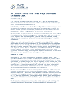 An Unholy Trinity: The Three Ways Employees Embezzle Cash