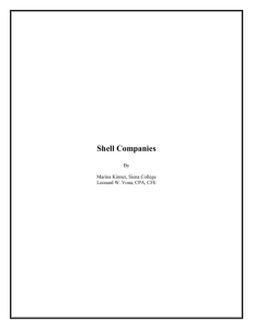 Shell Companies - Fraud Auditing, Inc.