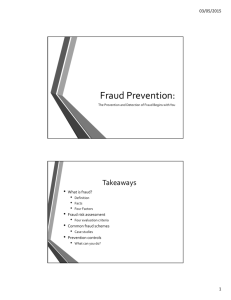 Fraud and the Risk Assessment