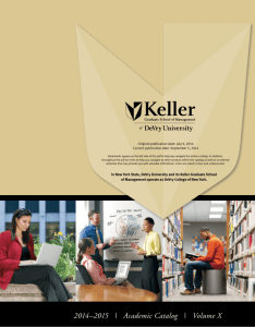 DeVry University's Keller Graduate School of Management