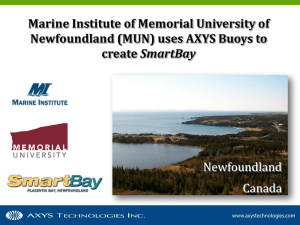 AXYS Buoys used for Network off Canada's East Coast