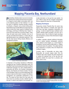 Mapping Placentia Bay, Newfoundland