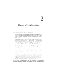 Themes of Anti-Semitism