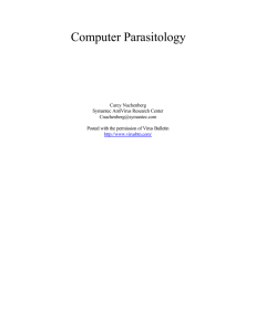Computer Parasitology