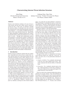 Characterizing Internet Worm Infection Structure